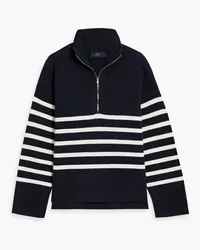 arch4 Wandsworth striped cashmere half-zip sweater - Blue Blue