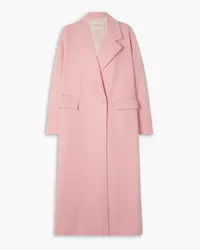 BOUGUESSA Osa brushed wool-blend coat - Pink Pink