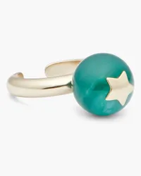 Zimmermann Gold-tone agate ring - Green Green