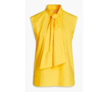 Cotton-poplin shirt - Yellow