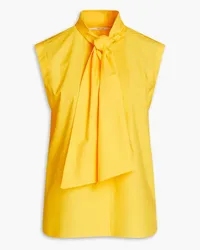 Another Tomorrow Cotton-poplin shirt - Yellow Yellow