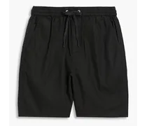 Reed linen and cotton-blend drawstring shorts - Black