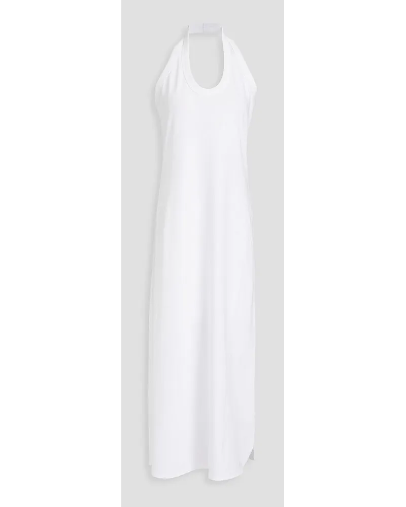 Loulou Studio Neami Pima cotton-jersey midi dress - White White