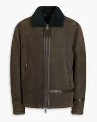 Canali Shearling jacket - Green Green