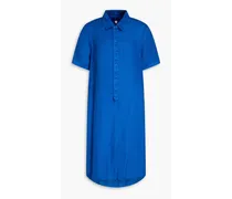 Linen shirt dress - Blue