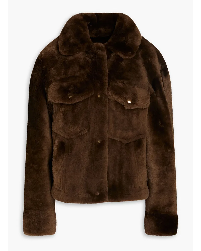 Yves Salomon Shearling jacket - Brown Brown