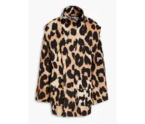 Leopard-print canvas jacket - Animal print