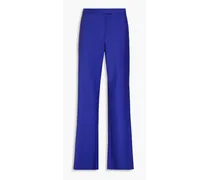 Wool and mohair-blend wide-leg pants - Blue