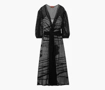 Missoni Belted open-knit midi dress - Black Black