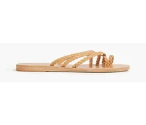 Amalia braided leather sandals - Neutral