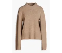 Solu mélange yak and wool-blend sweater - Neutral