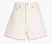 50s denim shorts - White