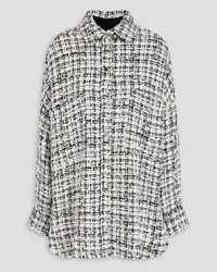 IRO Metallic tweed shirt - White White