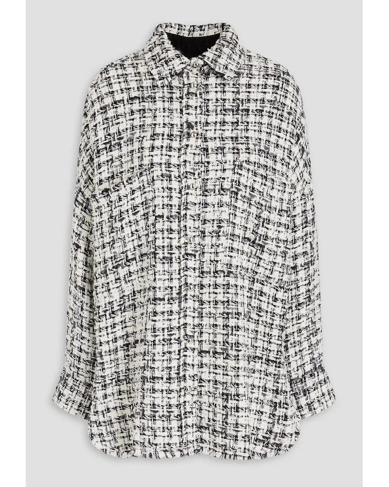 IRO Metallic tweed shirt - White White