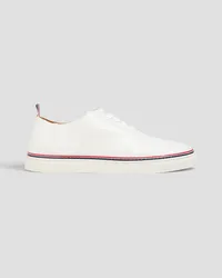 Thom Browne Pebbled-leather sneakers - White White