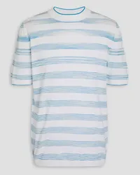 Missoni Striped jacquard-knit cotton-blend T-shirt - White White