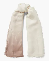 Valentino Garavani Dégradé silk and wool-blend jacquard scarf - Pink - OneSize Pink