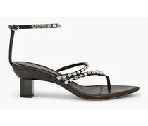 Verona crystal-embellished sandals - Black