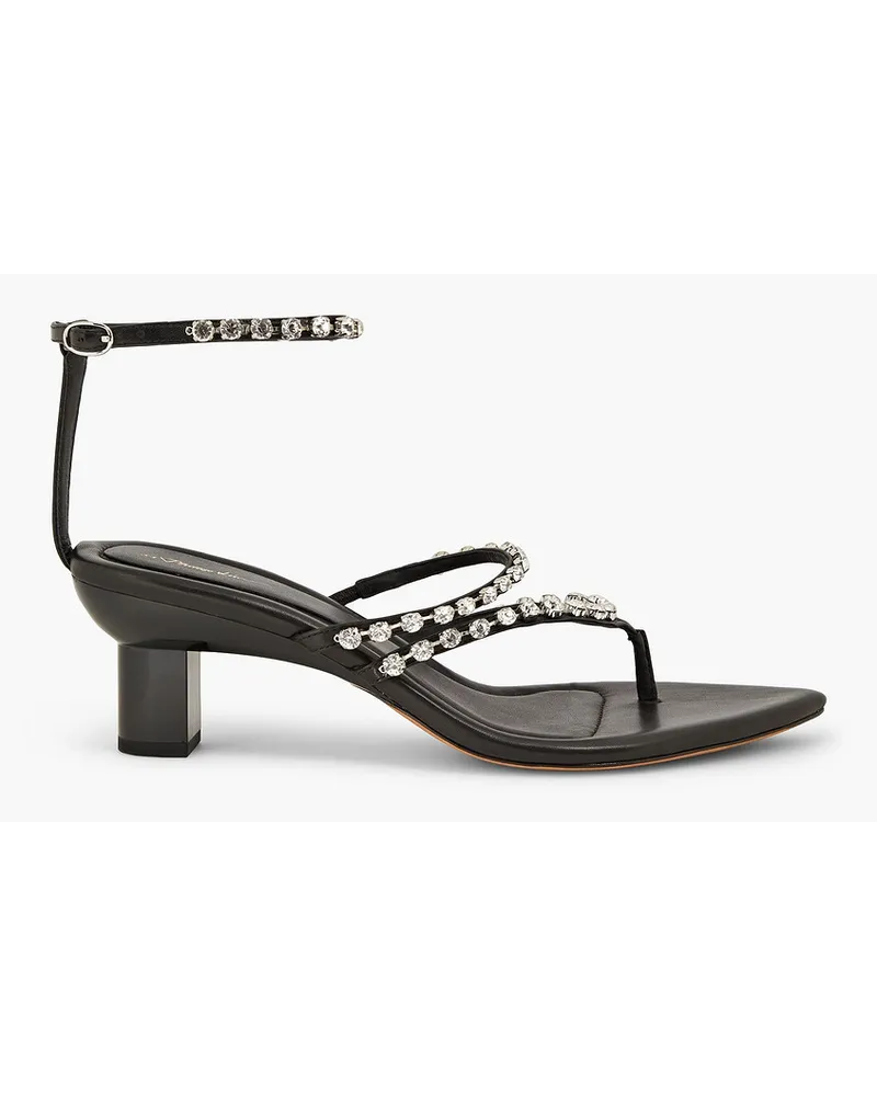 3.1 phillip lim Verona crystal-embellished sandals - Black Black