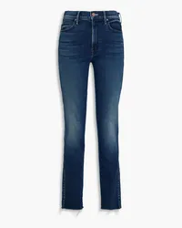 Mother Faded high-rise slim-leg jeans - Blue Blue