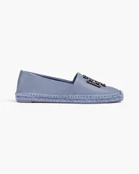 Tory Burch Ines embellished leather espadrilles - Blue Blue