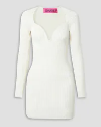 GAUGE81 Mija ribbed merino wool-blend mini dress - White White