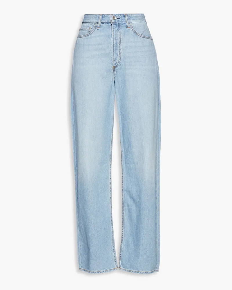 Rag & Bone Logan faded high-rise wide-leg jeans - Blue Blue