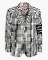 Thom Browne Gingham linen blazer - Black Black