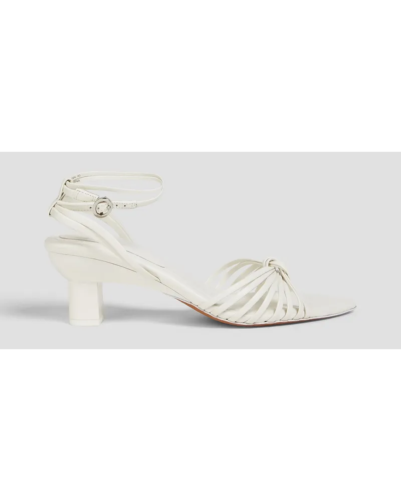 3.1 phillip lim Knotted leather sandals - White White