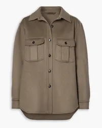 Brioni Wool and cashmere-blend felt shirt - Neutral Neutral