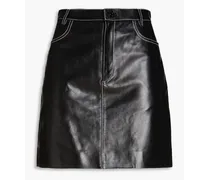 Jamie leather mini skirt - Black