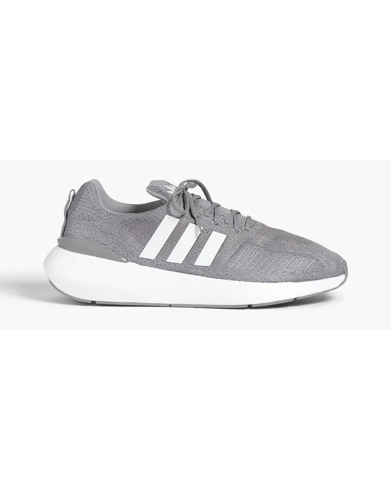 adidas Swift Run 22 stretch-knit running sneakers - Gray Gray