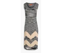 Missoni Space-dyed crochet and pointelle-knit dress - Black Black