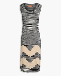 Missoni Space-dyed crochet and pointelle-knit dress - Black Black