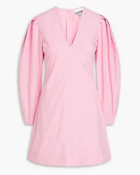 Ganni Cotton mini dress - Pink Pink