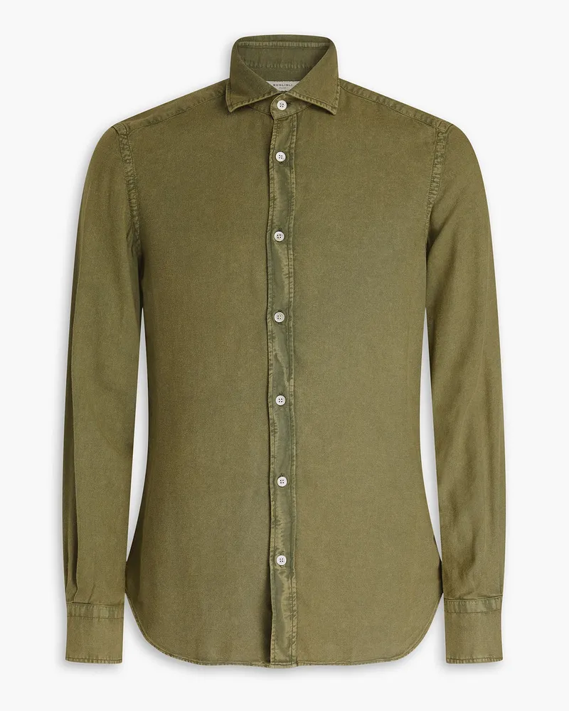 Boglioli Twill shirts - Green Green