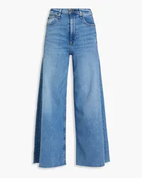 Rag & Bone Sofie distressed high-rise wide-leg jeans - Blue Blue