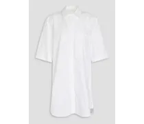 Evora cotton mini shirt dress - White