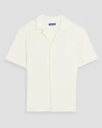 Frescobol Carioca Roberto cotton, Lyocell and linen-blend terry shirt - White White