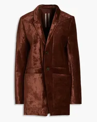 Rick Owens Velvet blazer - Brown Brown