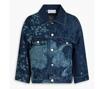 Printed denim jacket - Blue