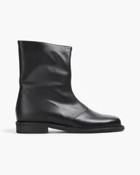 LE 17 SEPTEMBRE Leather boots - Black Black