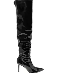 Gianvito Rossi 85 vinyl over-the-knee boots - Black Black