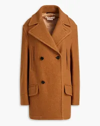 Marni Double-breasted wool-bouclé coat - Brown Brown