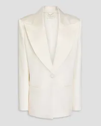 Magda Butrym Wool and silk-blend mikado blazer - White White