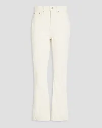 RE/DONE 70s cotton-corduroy bootcut pants - White White