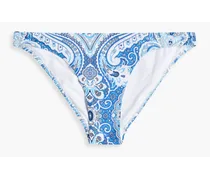 Barbados paisley-print low-rise bikini briefs - Blue