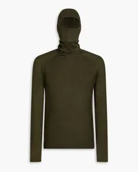 Holden Slim-fit jacquard-knit merino wool turtleneck sweater - Green Green