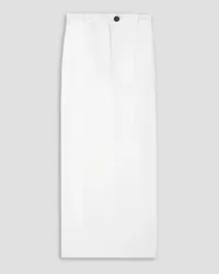 Peter Do Silk-blend crepe maxi skirt - White White