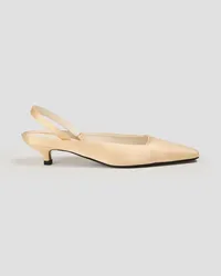 Totême Satin slingback pumps - White White